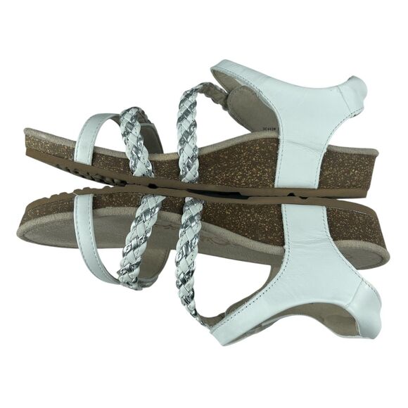 Aetrex Jillian Women’s Sandals Size 8 White Leather Strappy Slingback Comfort - Picture 7 of 11